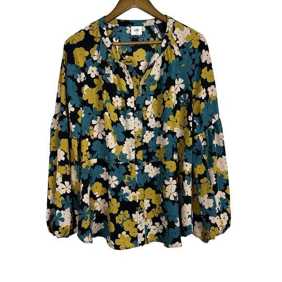 CAbi Tops - CAbi 4158 Womens Large Favorite Blouse Floral Shirt Blouse Career Office